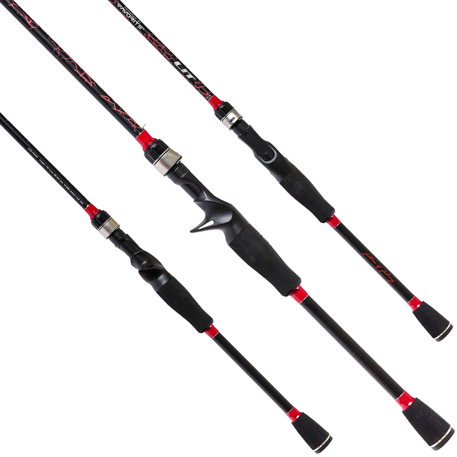 100% Carbon Fiber Spinning Fishing Rods Fast Action Fishing