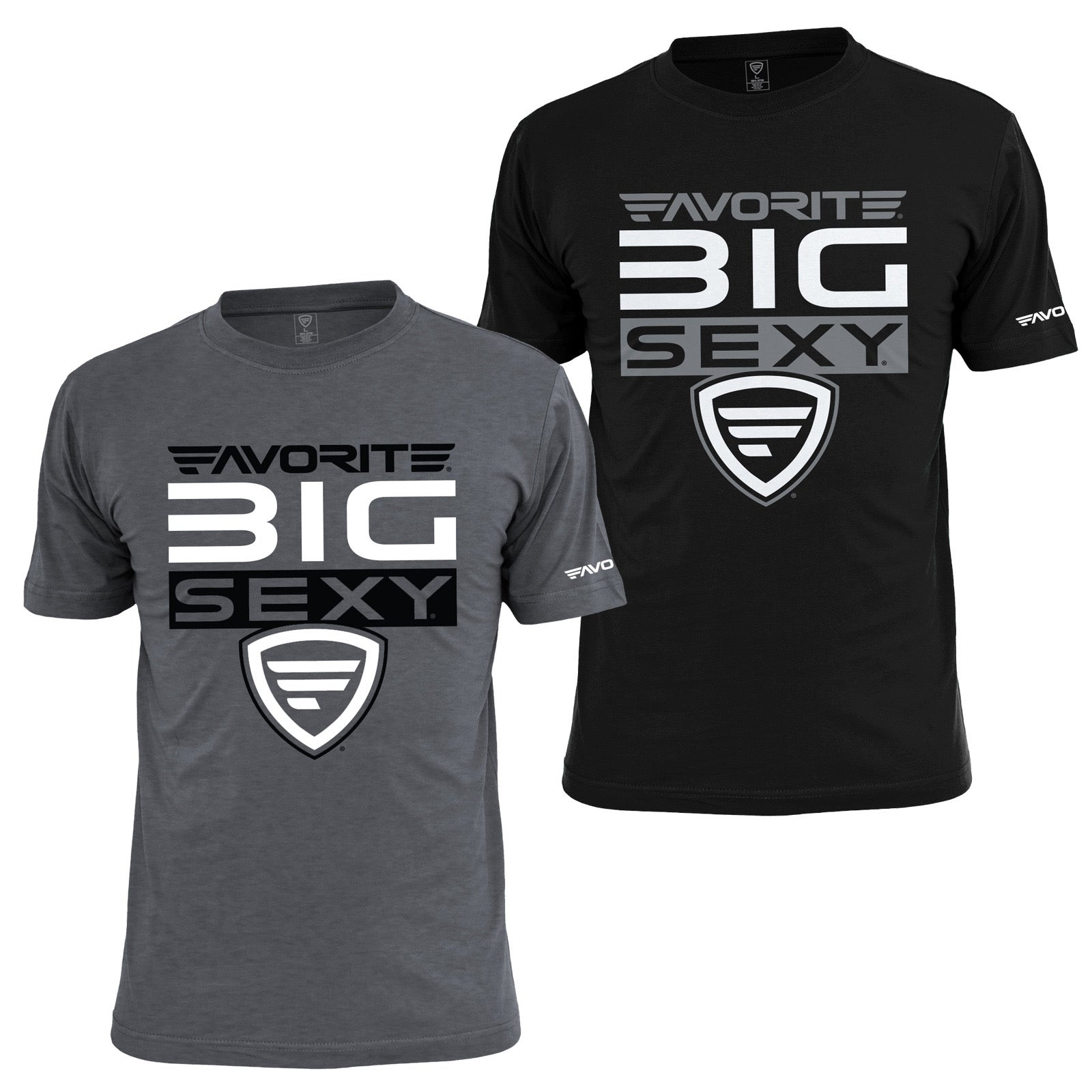 Big Sexy Stacked T-Shirt | Favorite Fishing 4XL / Black Big Sexy Stacked T-Shirt | Favorite Fishing 4XL / Black