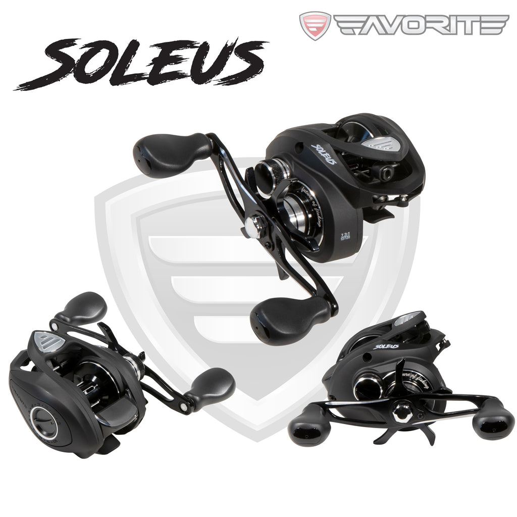 Soleus Reel: Favorite USA Red / 7.3:1 / Left