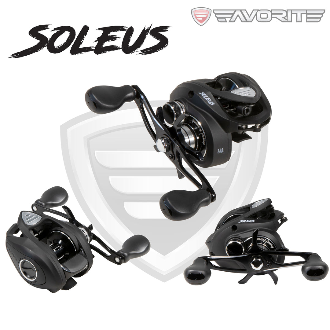 boyes fishing reels Soleus Reel: Favorite USA Red / 7.3:1 / Left