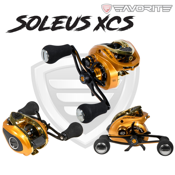 excelsior fishing reel Soleus XCS Casting Reel Gold / 8.1:1 / Right