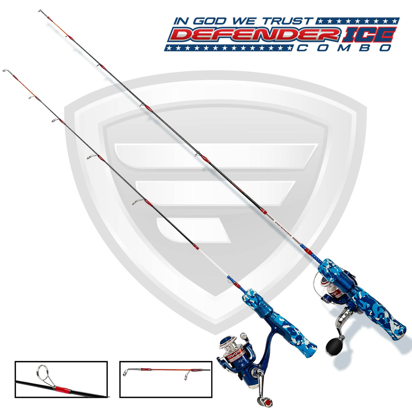 best ice fishing rod and reel combo 2016 Defender Ice Combo 26"-28"