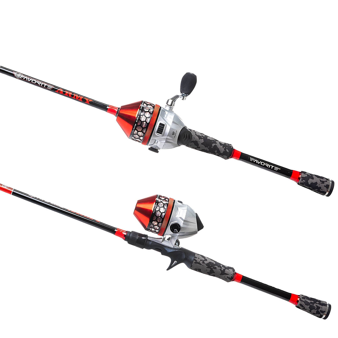 army and navy fishing reels Favorite Army Spincast Combo, 2pc