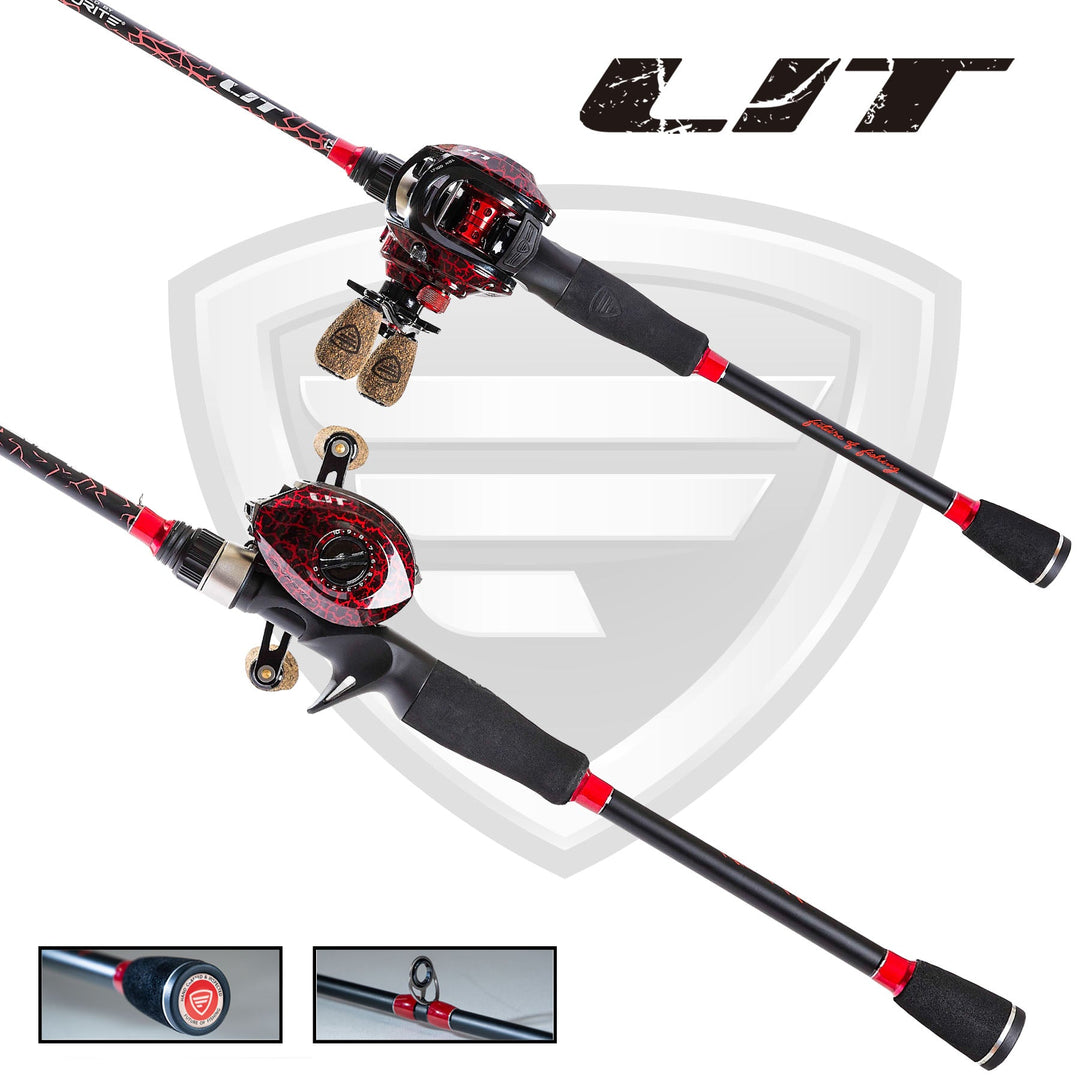 favorite lit spinning combo affordable option with ascetically pleasing graphics that will make you proud to be using this pole when you re on the water High quality for a low price is what you get with the LIT Casting reel OL' Salty Spinning Combo |
