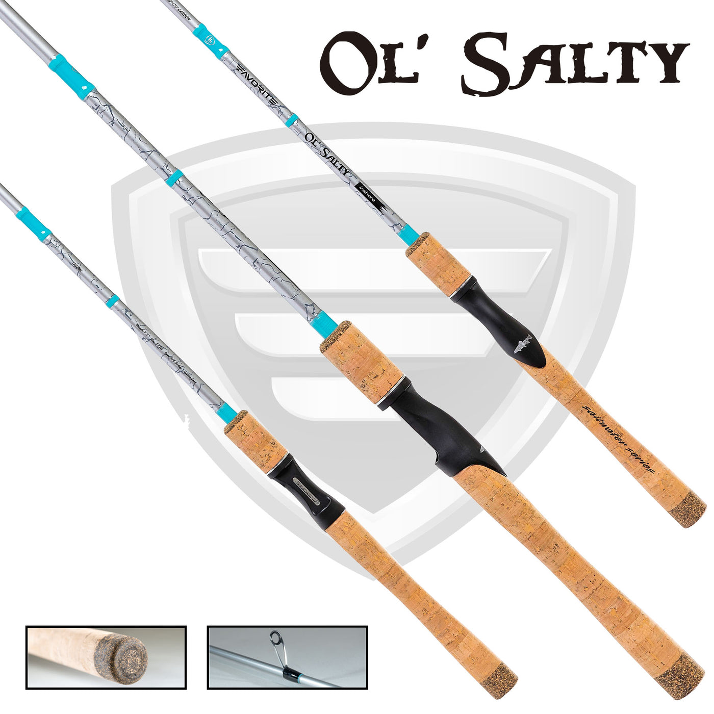 Favorite Fishing Ol Salty 7 ft 3 in Spinning Rod and Reel Combo