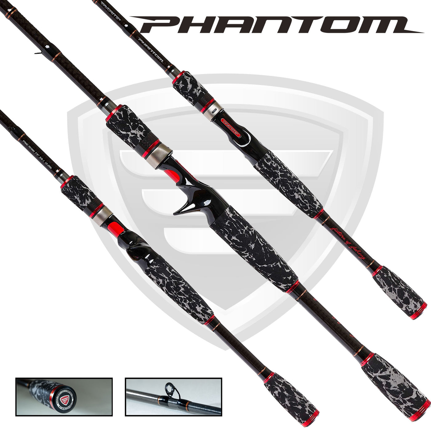 Favorite Fishing Phantom Glass Casting Rods