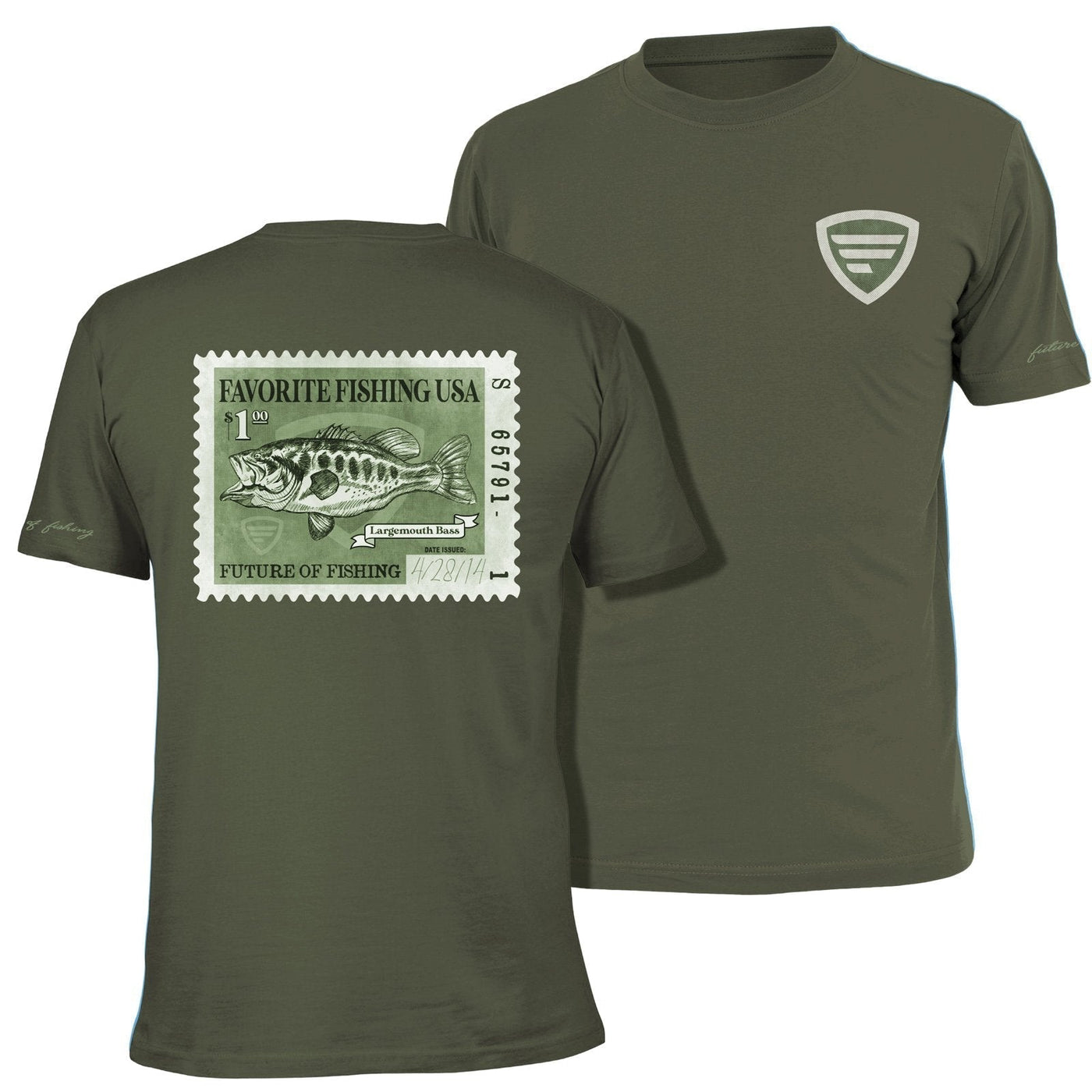 Stamp T-Shirt Favorite Fishing