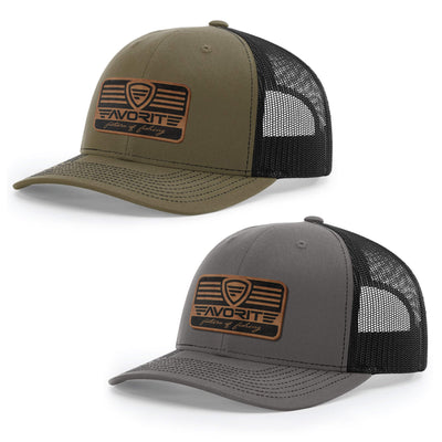 Franchise Leather Patch Hat Favorite Fishing